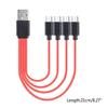 Multi Charging Cable 4 in 1 Multiple Micro USB Charging Cord Adapter Micro USB