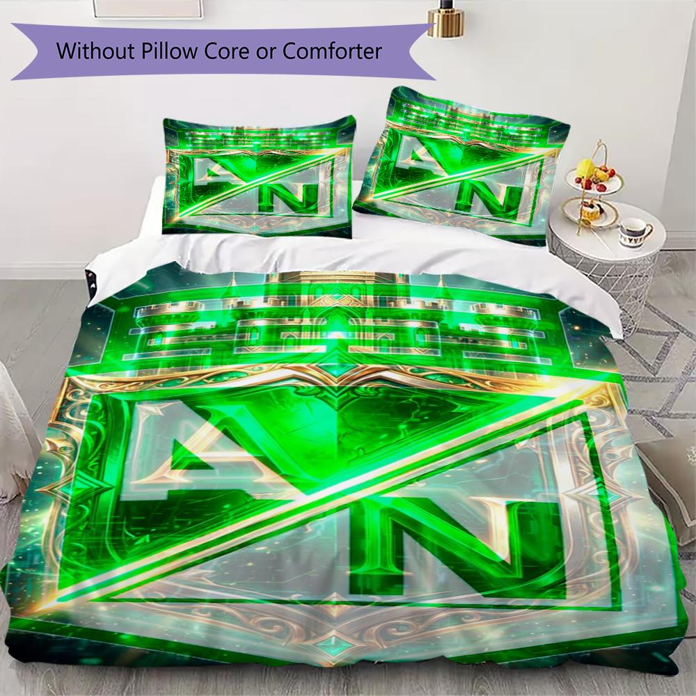 Atlético Nacional Pattern Bedding,Quilt Set Quilt Cover Pillowcase Home Birthday Gift(1 * Duvet Cover + 2 * Pillowcase, Without Core)_lx