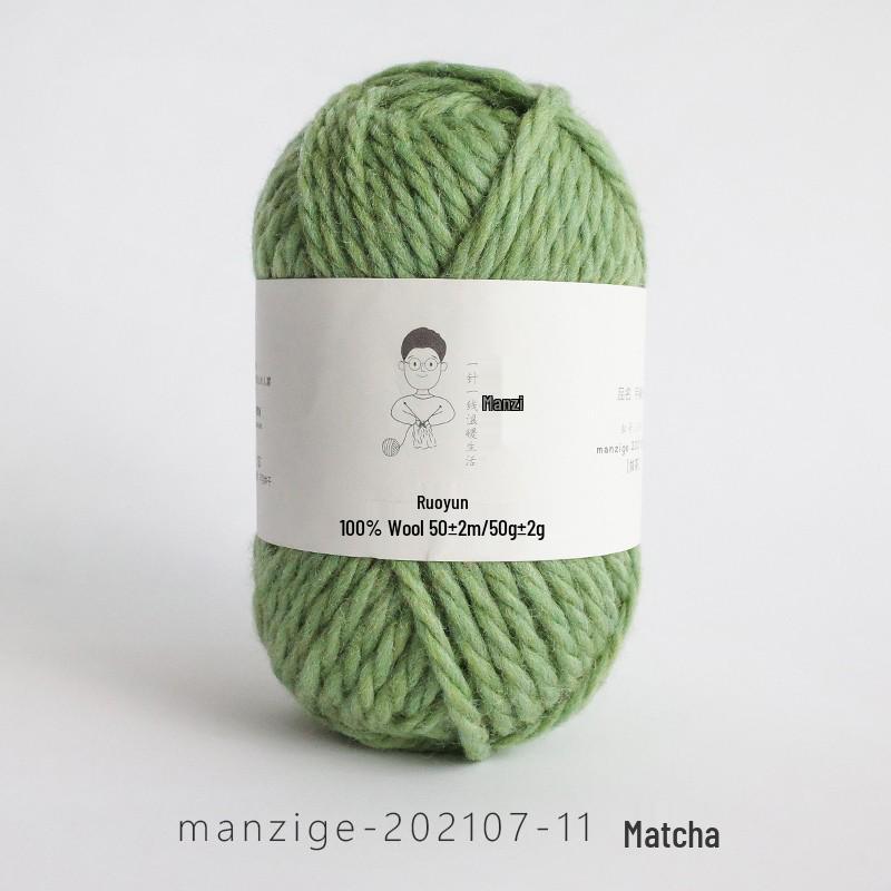 100% reine Wolle Grobgarn zum Handstricken von Mänteln, Schals und Pullovern - 5 mm dick