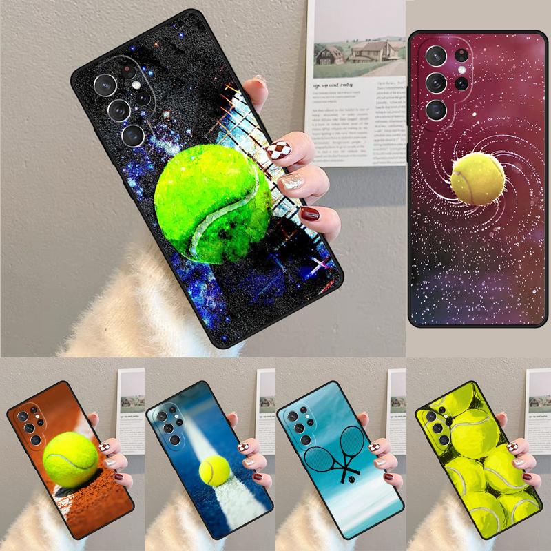 Tennis Balls Phone Case Cover For Samsung Galaxy S24 S25 Ultra S21 S22 Ultra S10E Note 10 Plus Note 20 FE S23