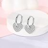 Love Heart Romantic Lock&Key Earrings for Women Girls Trendy Fashion Jewelry High Quality Dainty Elegant Gift