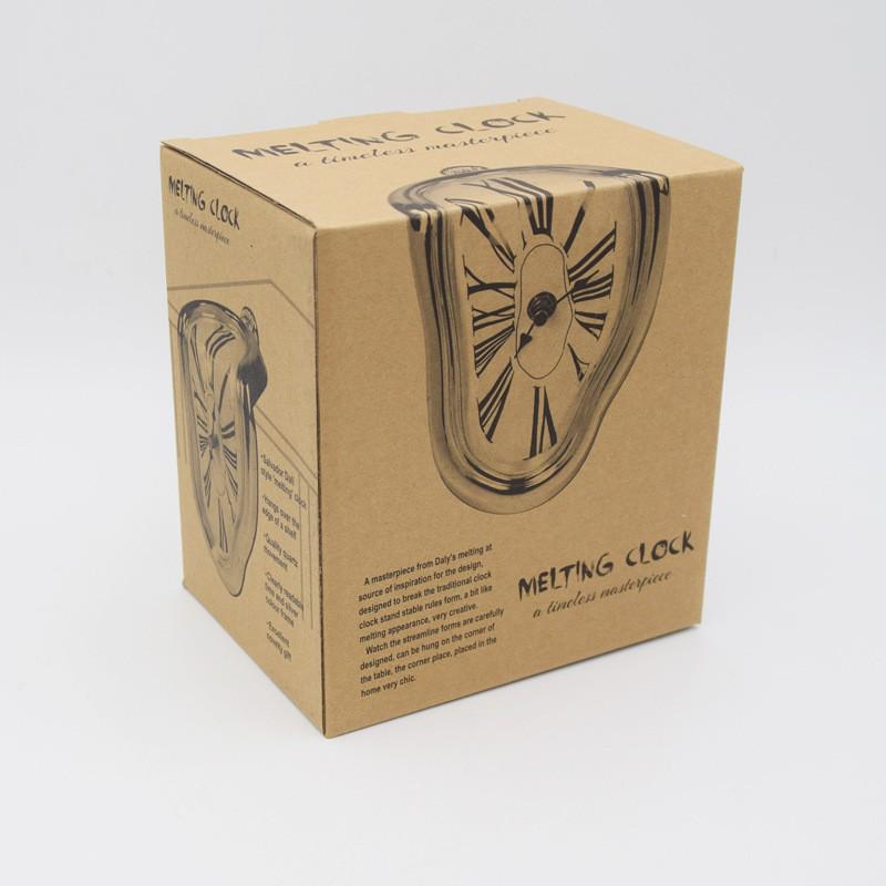 Creative Melting Table Clock with Roman Numerals – Retro Twist Design for Home and Office Decor