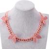 Bling Cuban Link Chain Butterfly Choker Necklace Thick Rapper Chains Hip-Hop