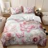 Floral Butterflies Bedding Set Princess Duvet Cover Set Quilt Cover With Pillowcase For Bedroom Decor Birthday Gift For Girls