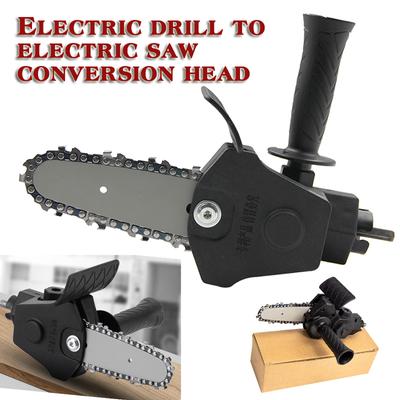 4/6-inch Household Mini Electric Drill To Electric Saw Converter Logging Saw Garden Saw Electric Chain Saw Conversion Head Tool