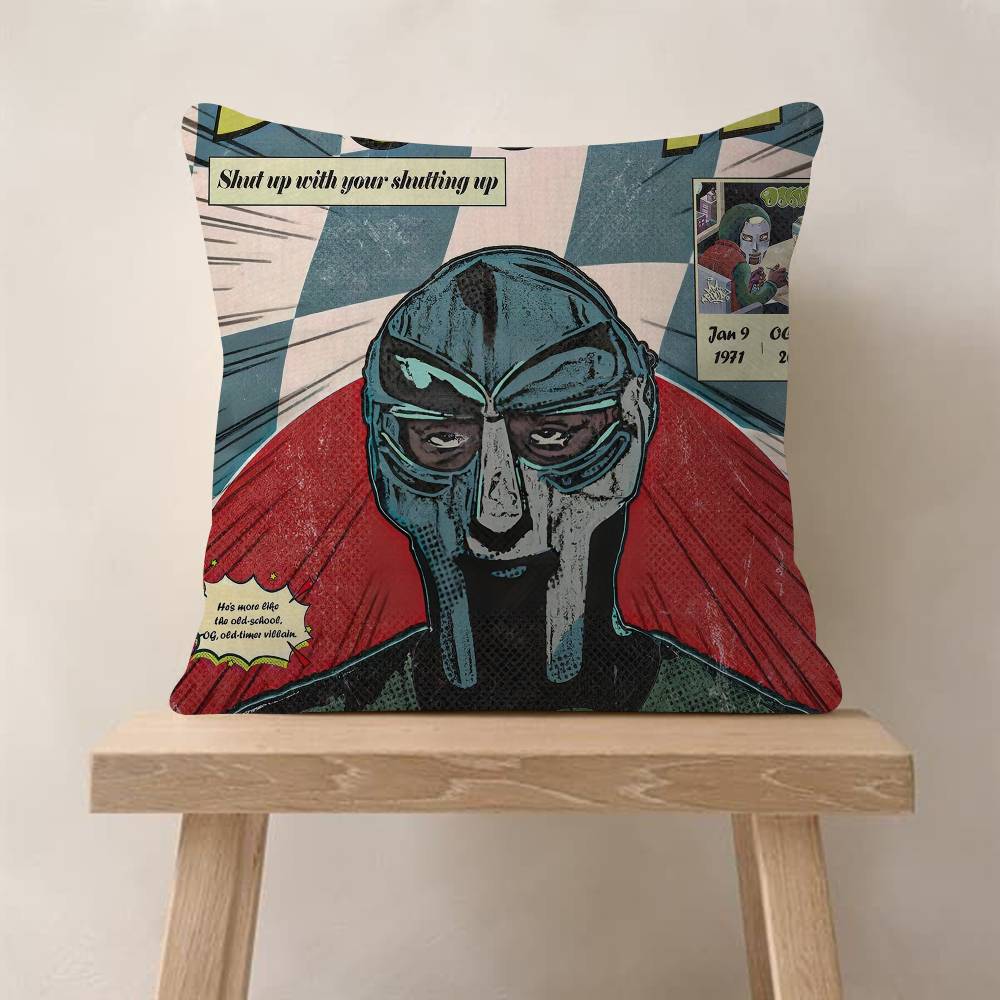 MF DDOOM Music Pop Album Maple Design Cushion Cover Happy Autumn Harvest Decor Holiday Decorati Pillow Cover