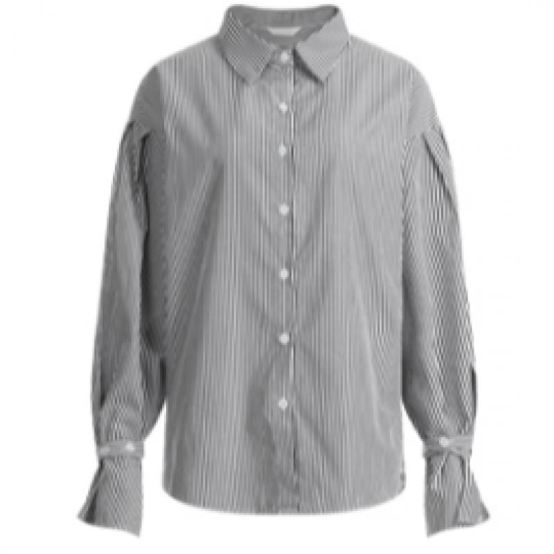 Shop   Women S Unique Stripe Collar Neck Shirt blouSe Blue Ean wSh 1319