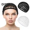 2 Pcs Nightcap Thick Yarn Crochet Elastic Hollow Out Net Multi-Purpose Mesh Cap for Sleeping Daily Wear Sleeping Hair Cap for Short To Medium Length