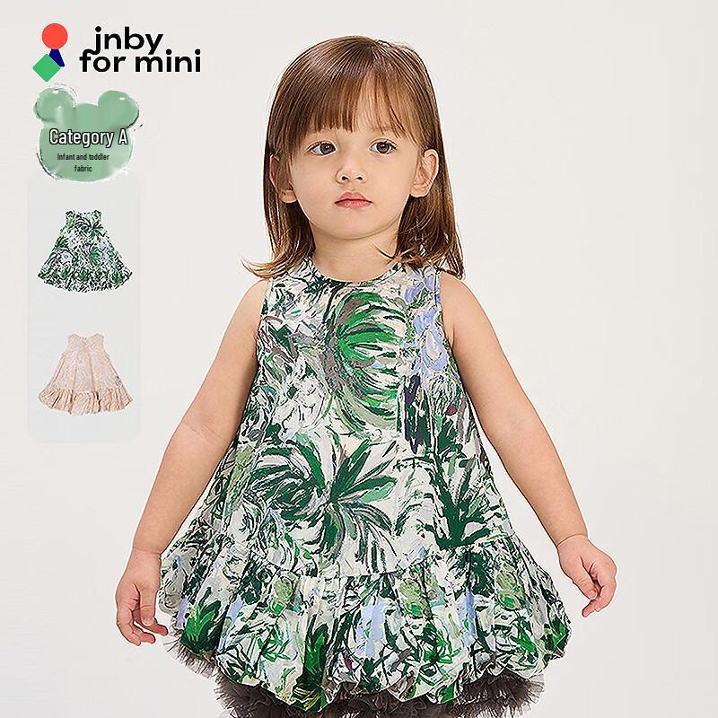 JNBY Baby Girls  Floral Sleeveless A-Line Dress 90 cm