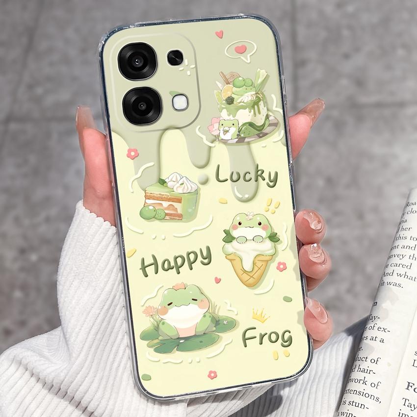 For Oppo A6 Pro A6x A5x K13 Realme 15X C85 V70 V70s CT 7 7T 8 Phone Cases Beautiful Sakura Butterflies Patterns Casing Soft Silicone TPU Clear Housing