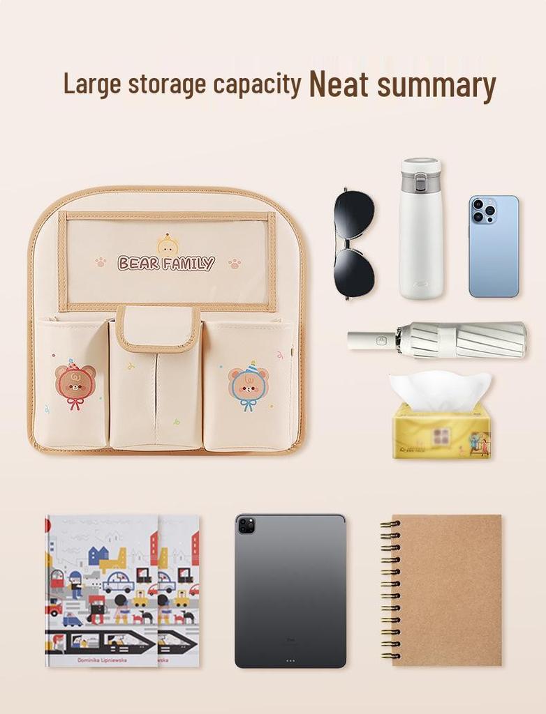 Multifunctional Car Seat Back Hanging Trash and Storage Bag