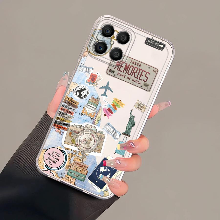 Beach Travel Soft Phone Cover Case for Honor X9b X8 X8b X9a X7b 90 Lite X8a
