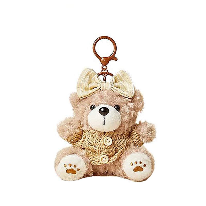 Niche Baking Bear Bag Pendant High-end Plush Toy Doll Schoolbag Pendant Cute Keychain
