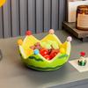 Ceramic Dessert Salad Bowl Large Capacity Fruit Fork Dish  Entrance Bandejas Decorativas