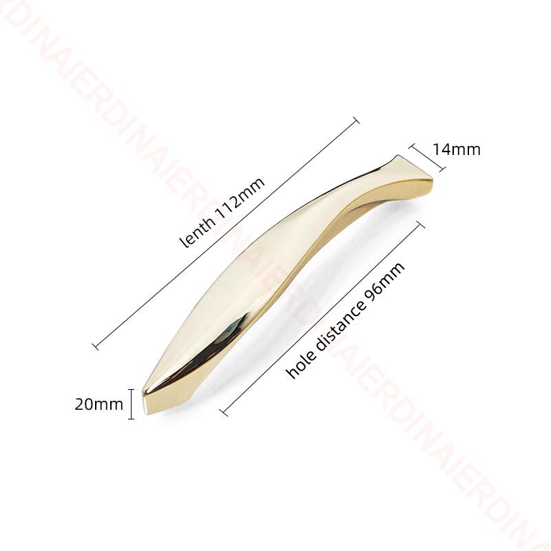 NAIERDI Bright Gold Cabinet Handles Fish Solid Drawer Knobs Zinc Alloy Kitchen Cupboard Door Pulls Furniture Handle Hardware