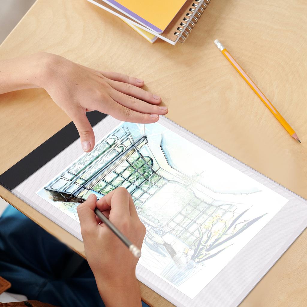 LED Light Pad   3mm  -Thin Drawing Board Copyboard Stepless Dimming USB Powered for Artist Animation Designing Sketching Calligraphy