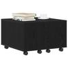 Coffee Table Black Oak Look 60 x 60 x 38 cm Engineered Wood