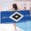 Asciugamano da Spiaggia H-Hamburger-r SV Asciugamani da Bagno Colorati per Ragazza Microfibra Asciugatura Rapida Senza Sabbia Spiaggia Yoga Spa Palestra Piscina