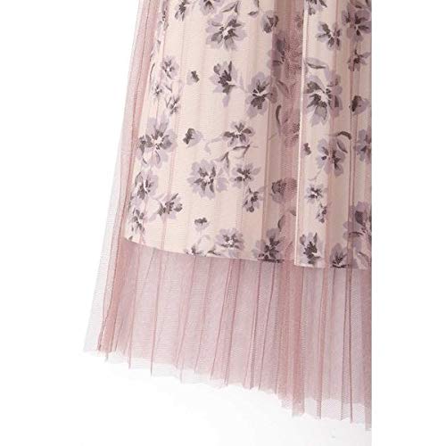 Jill by Jill Stuart Women's Pleated Tulle Floral Skirt, Leopard Print, 125-9220026, Japan, Free Size