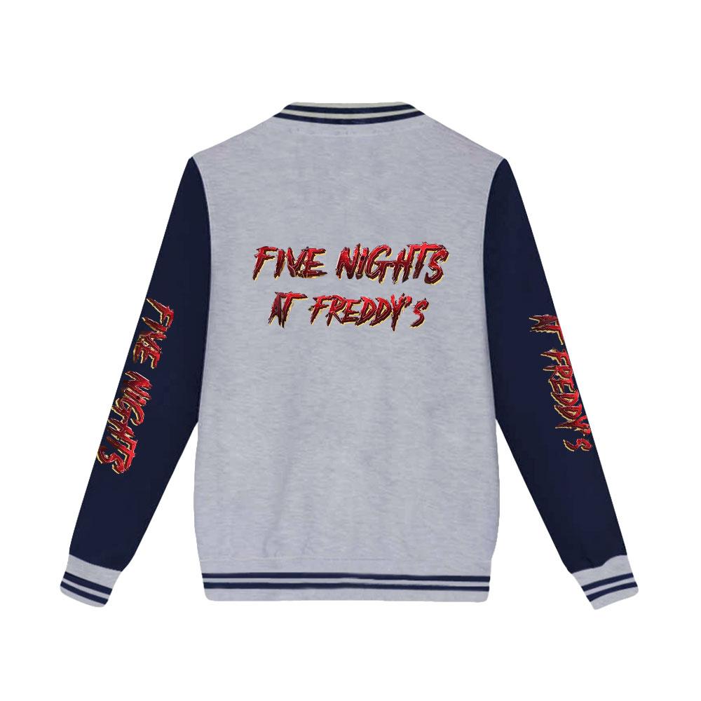 Unisex móda pro fanoušky Five Nights At Freddy's Baseballová mikina s potiskem Ženy Muži Outdoorové sportovní bundy