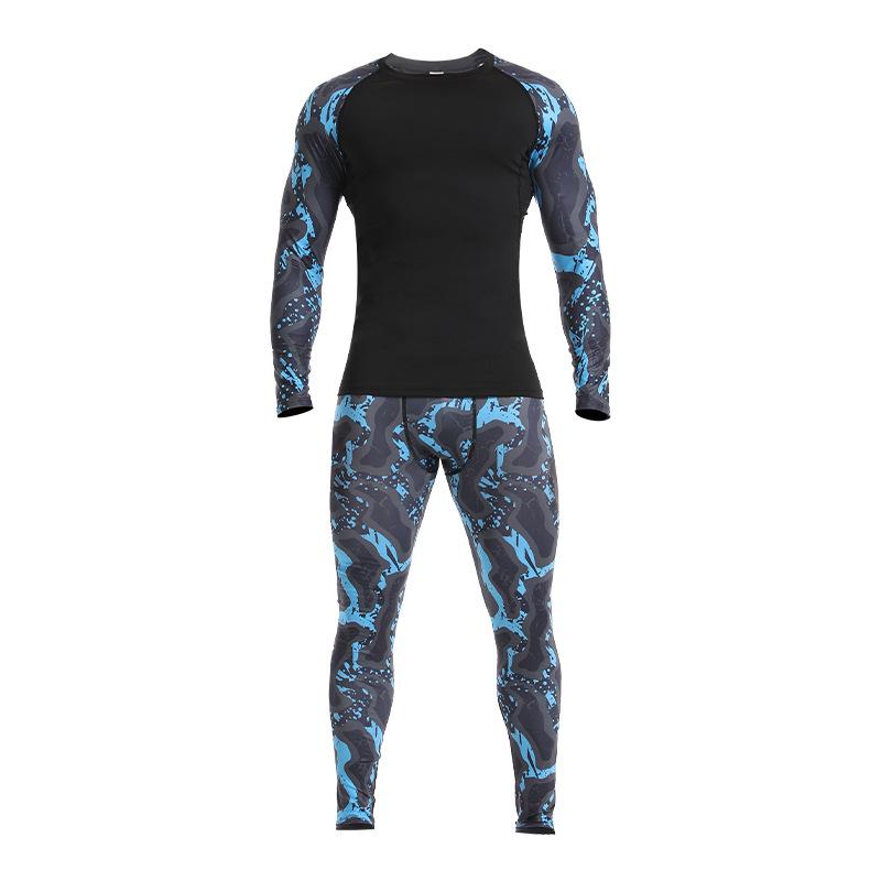 Men's Quick-Dry Summer Sports Set: Elastic T-Shirt & Breathable Vest for Outdoor Fitness and Running