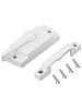 White Fitch Catch Lock for Casement Sash with Zinc Alloy Sliding Mechanism