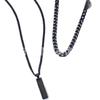 Long Double Layer Stacked Necklace Pendant Simple Personality Pendant ins Hip Hop Accessories