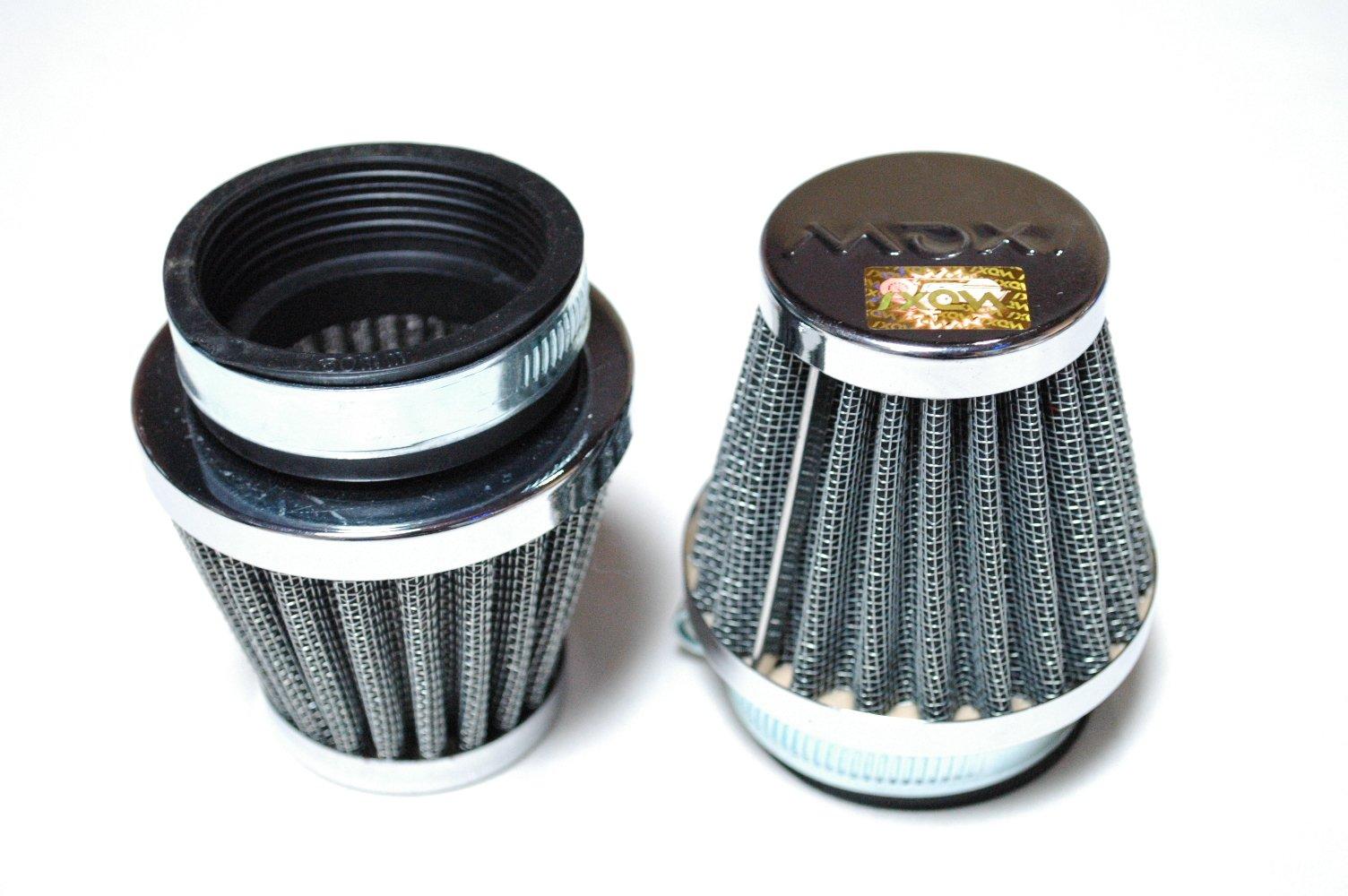 

ADVANTAGE Универсальный сетевой фильтр 1,7 дюйма (42 мм), Комплект из 2 предметов, Воздух, Мотоцикл, 1,7 дюйма (42 мм) (2 куска)