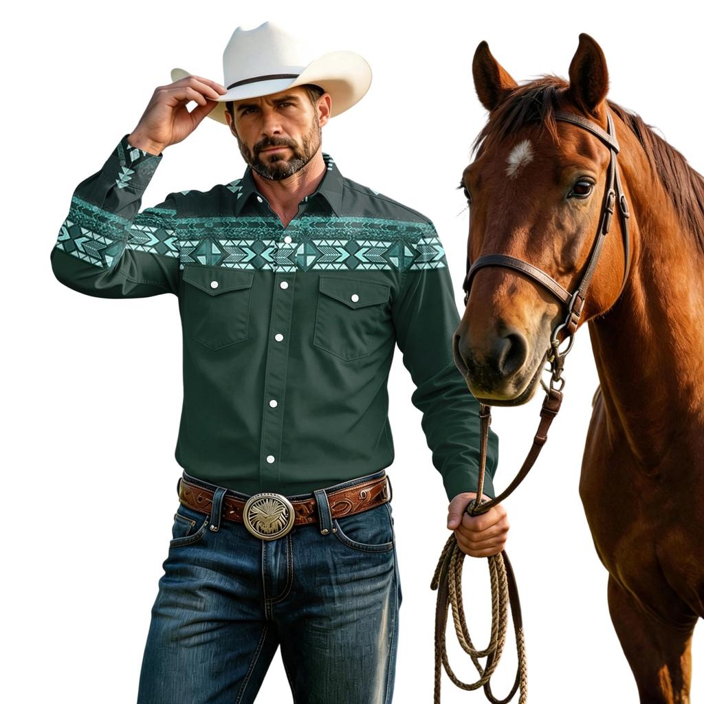 Men's Basic Long Sleeve Button Front Cardigan Shirt with Two Pockets for Casual Everyday Wear