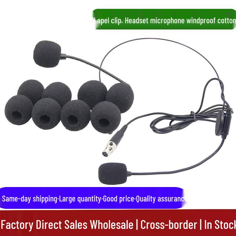 Little Bee Universal Headset with Mic Windscreen and Lapel Clip