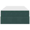 Storage Bed with Mattress Dark Green 90 X 200 Cm Velvet