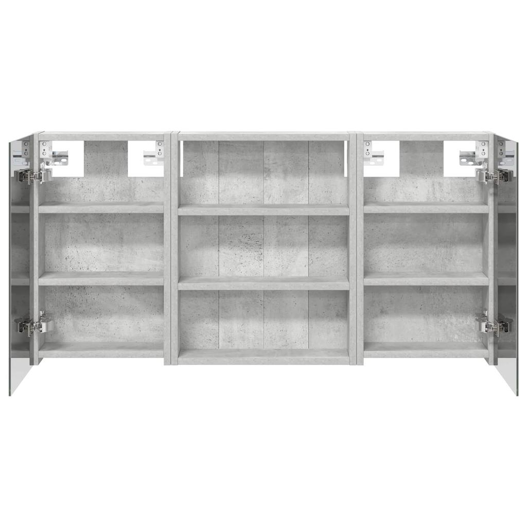 Bathroom Cabinet Set 3 Pcs 100 X 10.5 X 50 Cm Engineered Wood