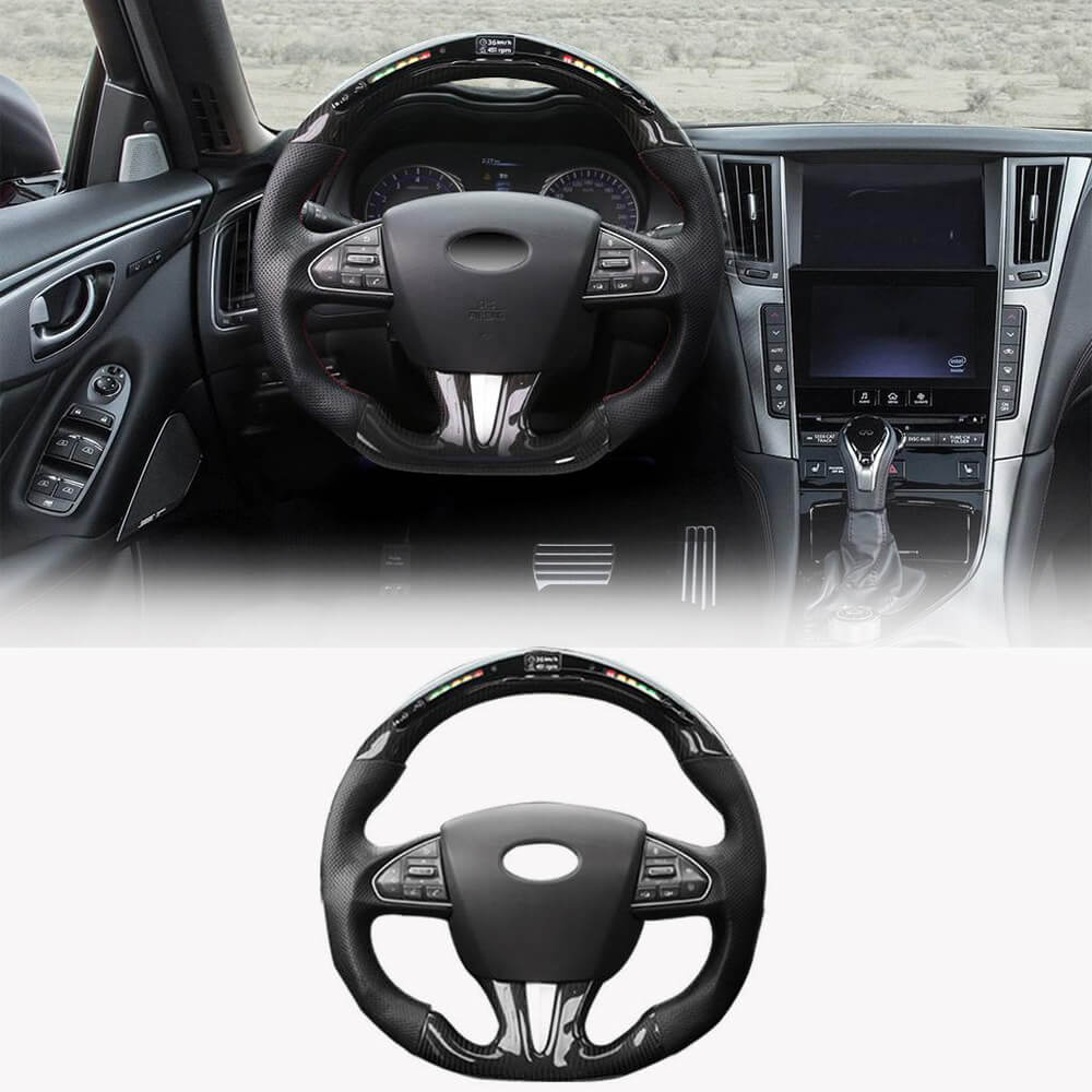 

Анатомический руль (для 2014-2017, Карбон) для Infiniti Q50/Q60