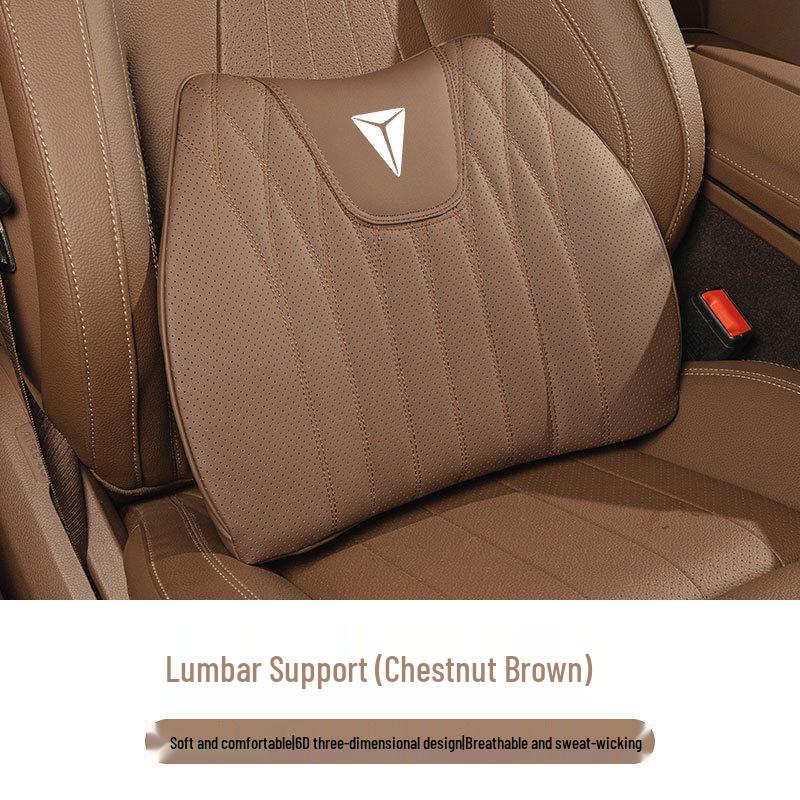 Dark Blue Car Seat Cushion with Lumbar Support and Waist Protection (Models: S07, S05, Cloud S09, L07, SL03, G318)