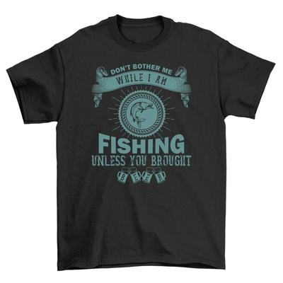 10'' Fishing Master T-Shirt Mens Womens Tees Top - Reel-y Funny Design! Perfect Catch for Fishermen.