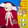 Cute Mini bjd Doll Girl Boy Bald head Ob11 1/12 Naked DIY Toys Handmede Dolls full Body Green Blue eyes Art Doll Accessories Art