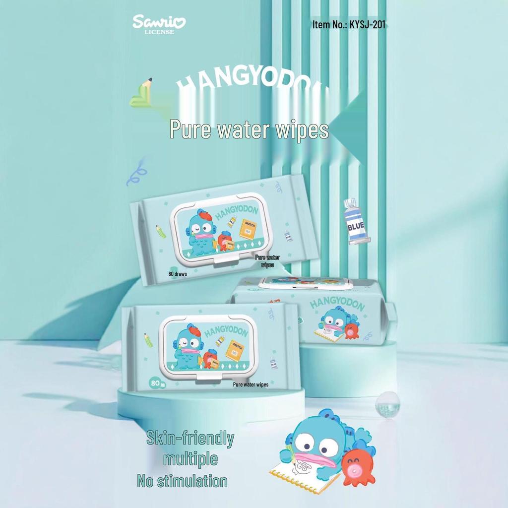 Speciální nabídka: My Melody 80 ks Dětské vlhčené ubrousky na čištění rukou a úst - Pro domácnost a miminka