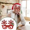 Funkelnde Schneeflocken-Brille für Weihnachtsfeiern Ergonomische Kopfbedeckung Leichte festliche Kostümaccessoires