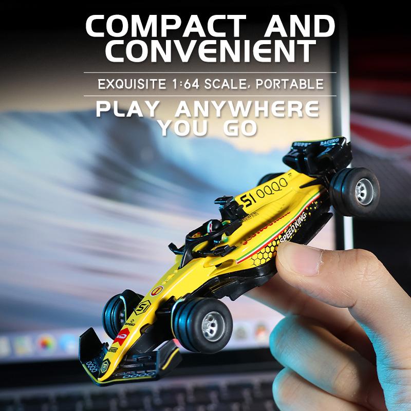 Non-Toxic 1/64 Rc Drift Racing Car Desktop Mini 2.4G Alloy Remote Control Car With Light Adjustable Speed Cars Toy For Children Adult Gift