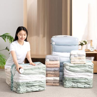 Vacuum Compression Bag No Need Pump Large Plastic Storage Bags For Storing Clothes Blankets Quilt Storage Bag Travel Accessories