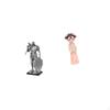Nordic Art Knight And Ancient Chinese Girl Resin Figurine Abstract Sculpture for Desk Office Table