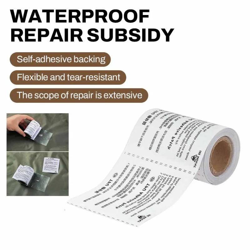 Waterproof TPU Repair Tape Kit - Self-Adhesive for Air Mattress, Pool Liners & Outdoor Gear