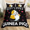Cartone Porcellino d'India Copripiumino Morbido King Quen Adorabile Set Biancheria da Letto Animale Microfibra Squame di Pesce Sirena Coperta Calda Per Ragazzi Ragazze