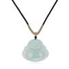 Jadeite Myanmar Jade Maitreya Buddha Pendant Necklace for Men and Women [COAI] [Koai]