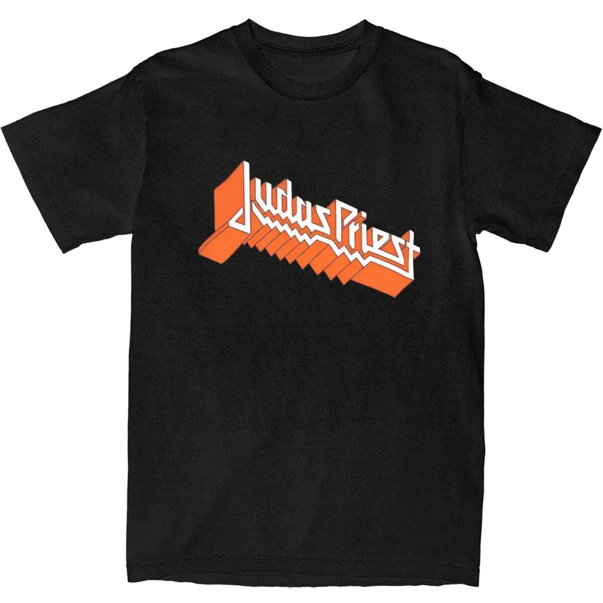 Judas Priest Tshirt Adult Rock Band Logo Y2K Fun Cotton T... L