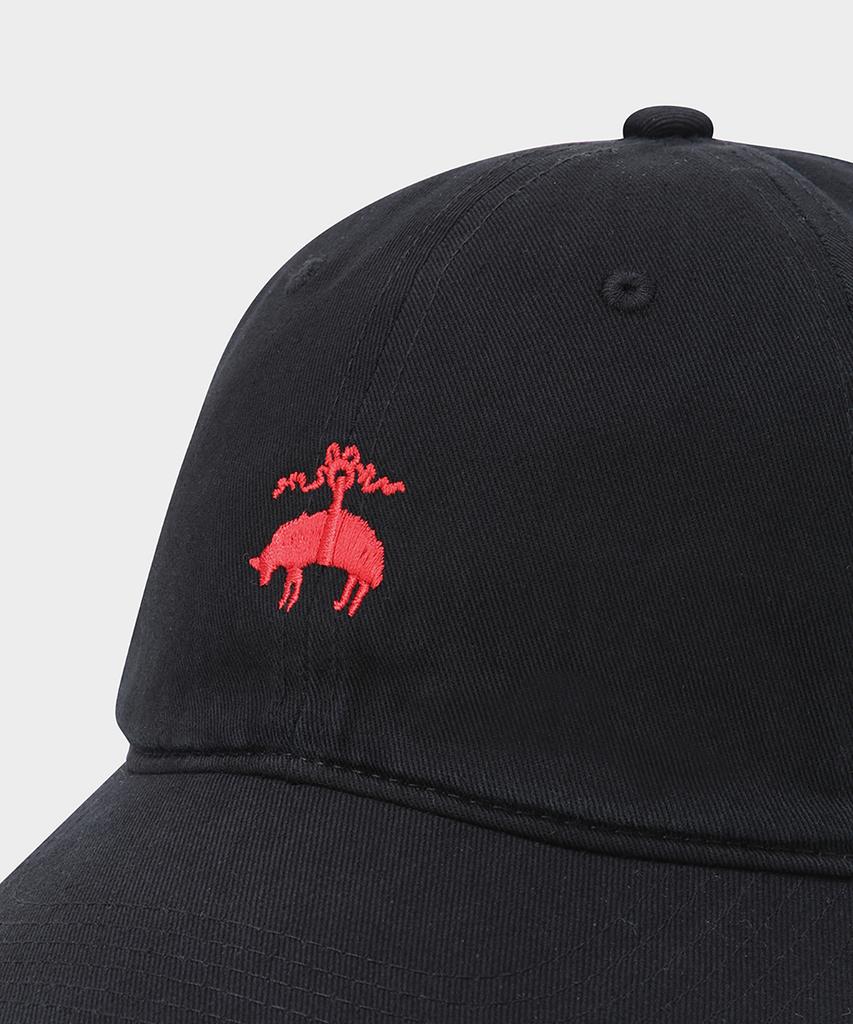 BROOKS BROTHERS [Unisex] Cotton Logo Baseball Cap (Black) (Bbacmm7318Uef)