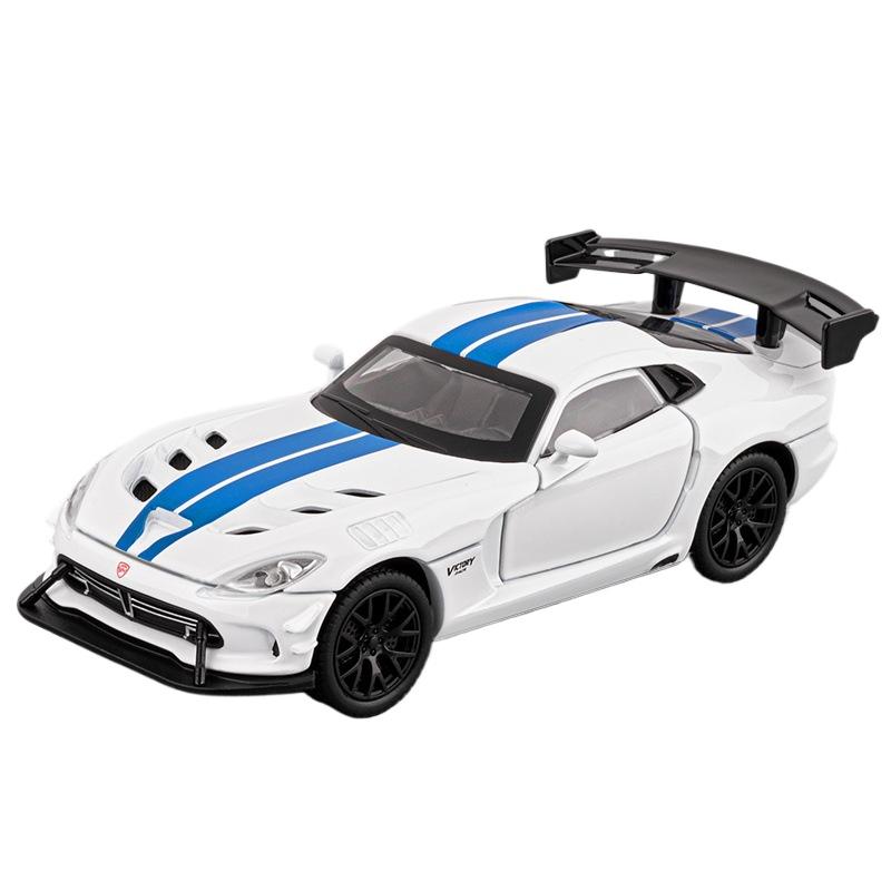 1/32 Dodge Viper ACR SRT Alloy Sports Car Model Diecasts Toy Metal Vehicles Car Model Simulation Sound and Light Boy Kids Toy Gifts