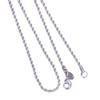 Collar Europeo y Americano de Cuerda Trenzada Flash de 4 mm Chapado en Plata
