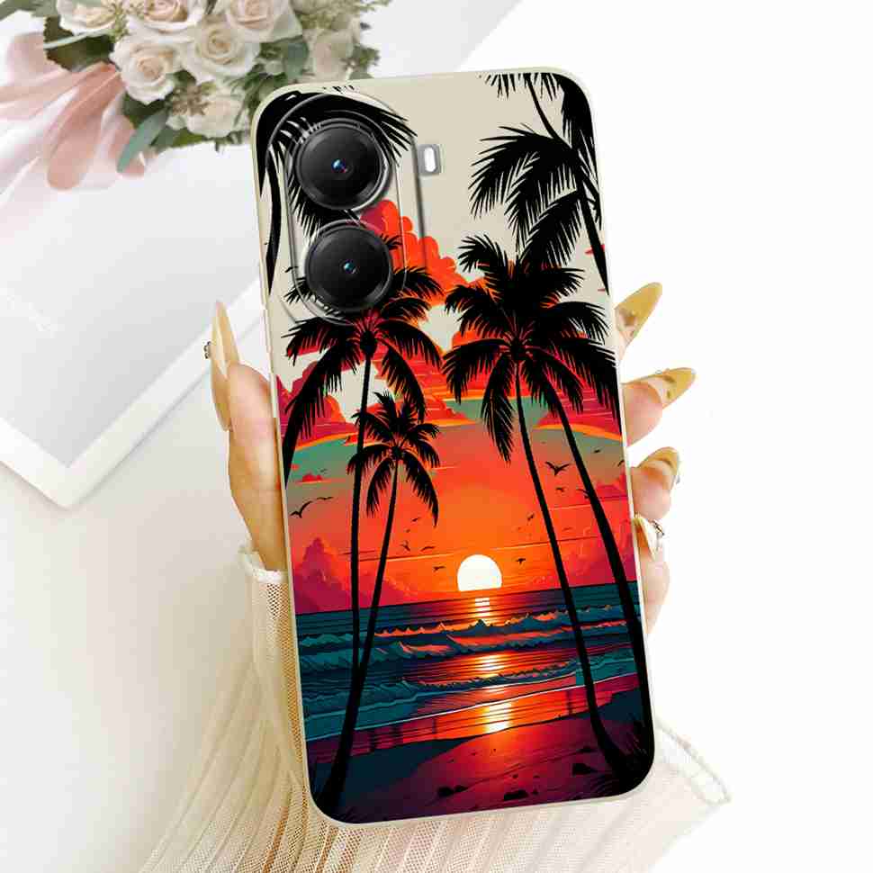 6.67" For Poco X7 Pro 5G Case Luxury Cat Fish Pattern Cover for Xiaomi Poco X 7 Pro X7Pro Clear View Silicon Soft Case