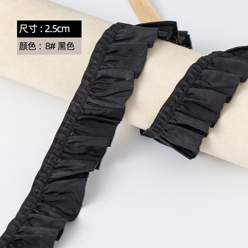 2.5Cm Color Cloth Fungus Nylon Elastic Band Toy Doll Women'S Dress Socks Decorative Belt